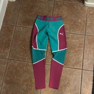 Puma Leggings - Teal and Magenta